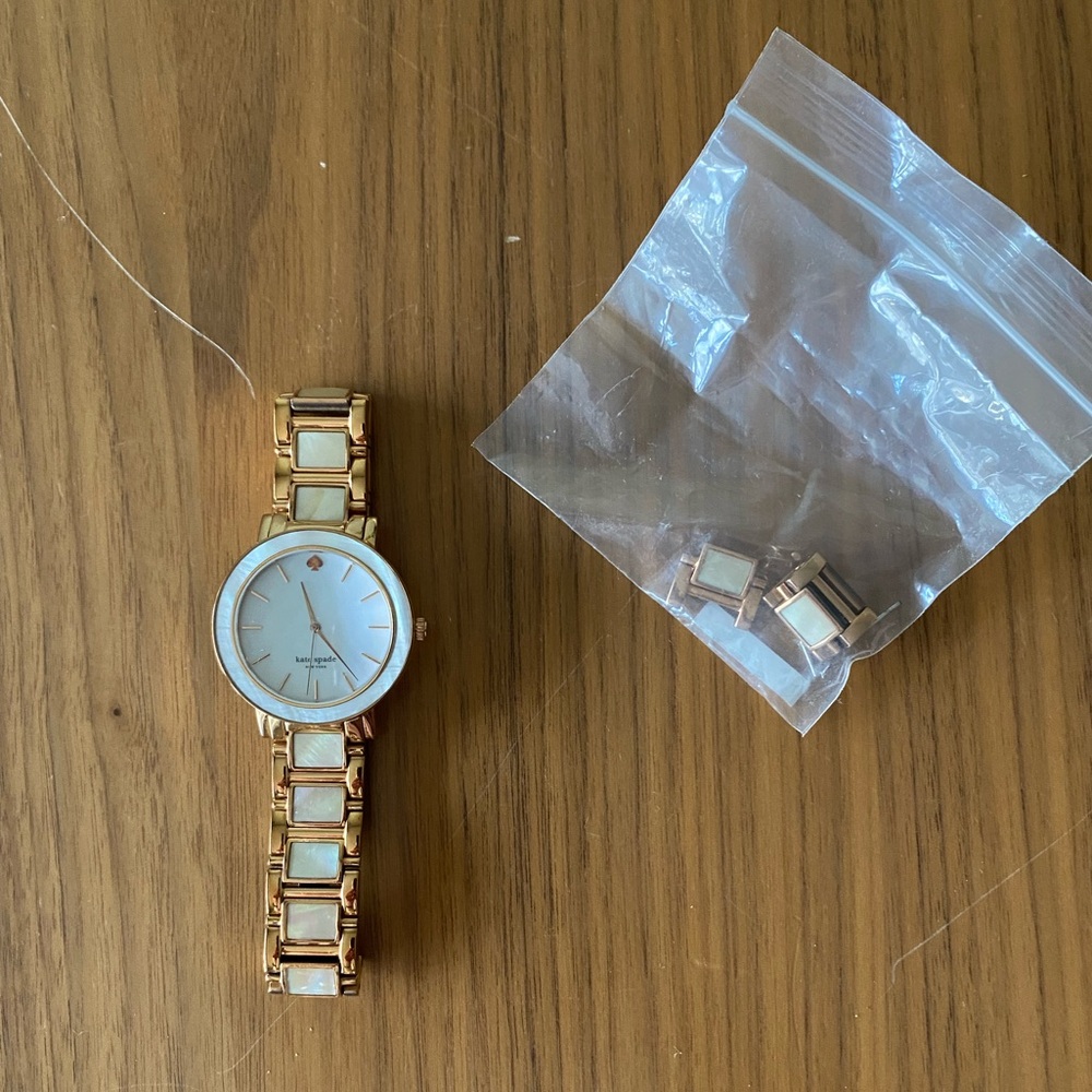 Kate Spade rose gold and mother of pearl watch - Picture 3 of 8